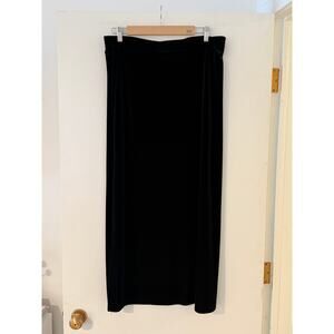 ✨ Merona Black Velvet Midi Skirt | Classic Minimalist Velvet | Size XL
